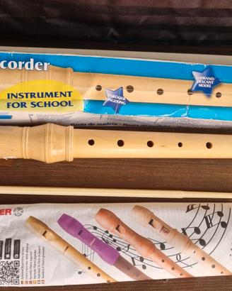 Flauto legno Hohner Bontempi per scuola media
