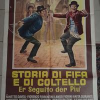 manifesto film storia di fifa e di coltelli 1974 f