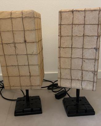 Abat-jour in metallo e carta decoupage