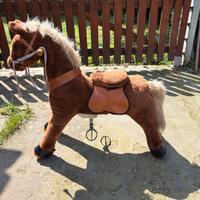 Cavallo peluche cavalcabile misura media