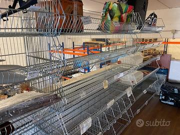 Ceste espositori da magazzino impilabili