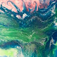 quadri  con pittura acrilico fluida