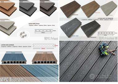 Listoni doghe WPC legno composito pavimenti pedane