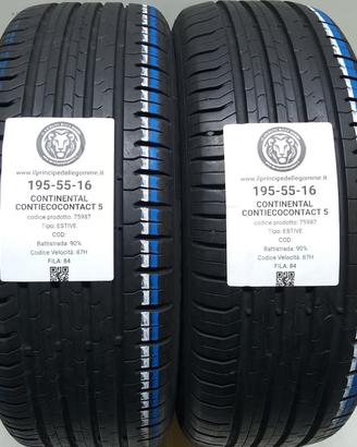 2 GOMME 195 55 16 CONTINENTAL A75987