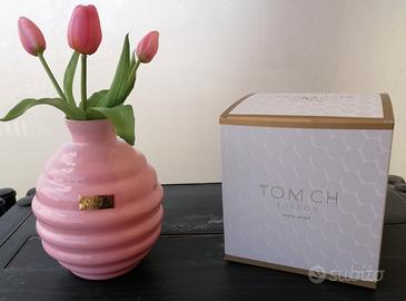 Vaso TOMCH London vetro rosa h 21 cm