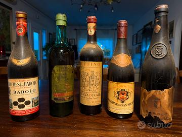 Bottiglie vino da collezione