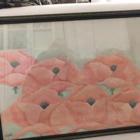 Quadri acquerelli con Cornice PAPAVERI