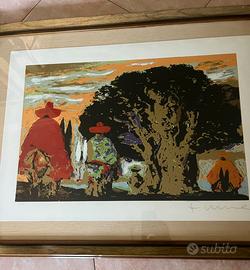 Salvatore fiume serigrafia quadro