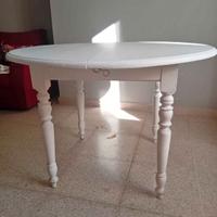 Tavolo bianco legno massello