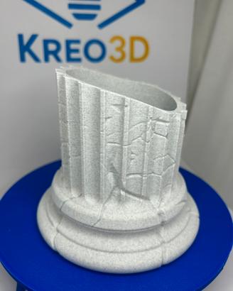 Vaso colonna antica in PLA effetto marmo