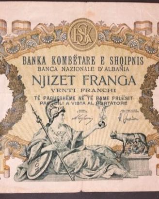 Albania-20 franchii(1939)