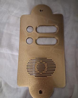 Placca campanello ottone