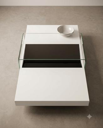 Tavolino da Salotto Moderno Bianco