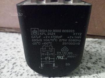 Condensatore lavatrice bosch