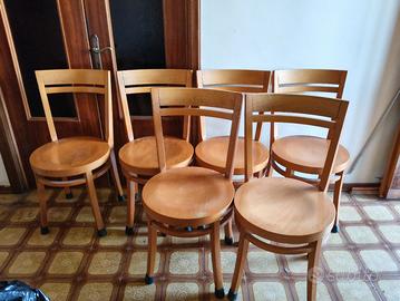 6 sedie vintage marchio  Febal
