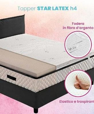 TOPPER 120x200 IN LATTICE ANALLERGICO