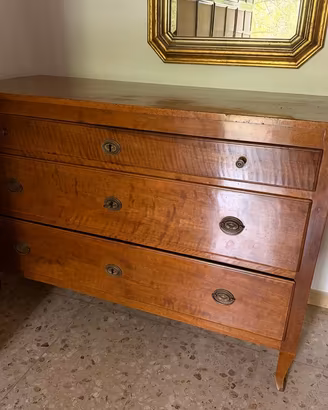 Cassettone in legno antico/vintage – 3 cassetti