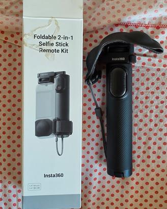 Selfie stick pieghevole Remote kit insta 360 con t