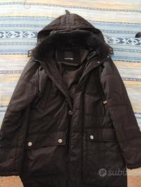 giubbotto cappotto parka nero taglia L