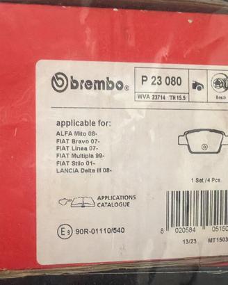 Pastiglie Anteriori/posteriori Brembo