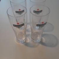 Set 4 Bicchieri 0,25L Birra Heineken Conici Arcoro