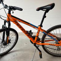 Mountain bike arancione MONTANA ruota da 24