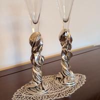 Coppia Flûte da Cerimonia Cristallo