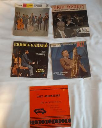 5 dischi in vinile 45 giri musica Jezz 