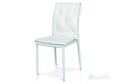 4 sedie in ecopelle nuove imballate