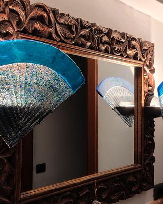COPPIA LAMPADE APPLIQUE MURANO STREPITOSE