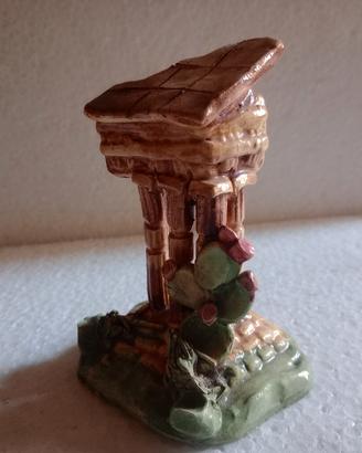 Souvenir del tempio di Agrigento alto 12 cm 