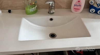 Lavabo+miscelatore+specchio luce led