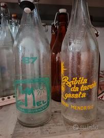 bottiglie di gazzosa e birra vintage da collezione