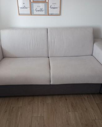 Divano letto con materasso nuovo incellofanato