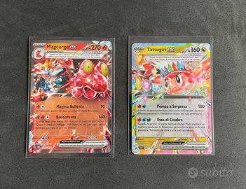 Magcargo ex Tatsugiri ex Carte Pokemon