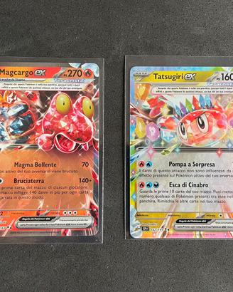 Magcargo ex Tatsugiri ex Carte Pokemon