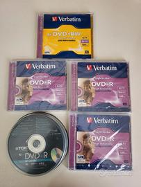 8 DVD-R TDK E 3 DVD+R Verbatin + 1 RW nuovi