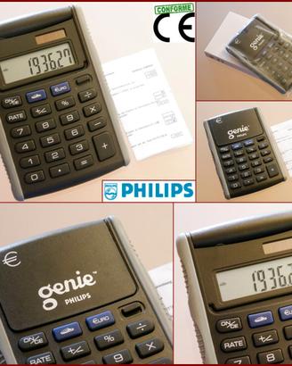 PHILIPS™ GENIE CAL1 ★CALCOLATRICE EUROCONVERTITORE