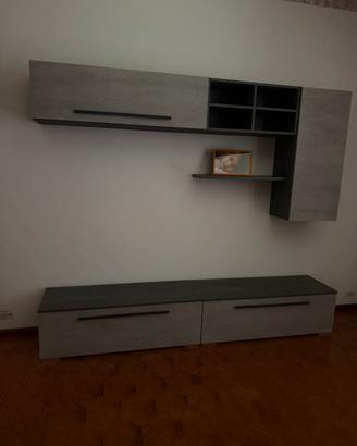 Parete attrezzata soggiorno moderna