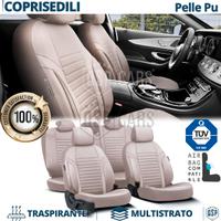 COPRISEDILI per Alfa Romeo 147 in PELLE Beige