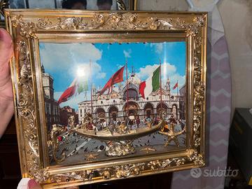 quadretto luminoso vintage 3D Venezia san marco