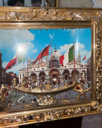 quadretto luminoso vintage 3D Venezia san marco