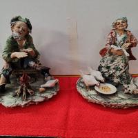 coppia ceramiche Capodimonte 
