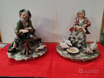 coppia ceramiche Capodimonte 