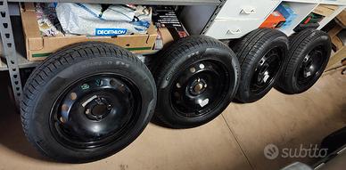 cerchi ferro+pneumatici 