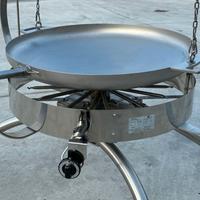 padella inox basculante diametro cm 80 a gas