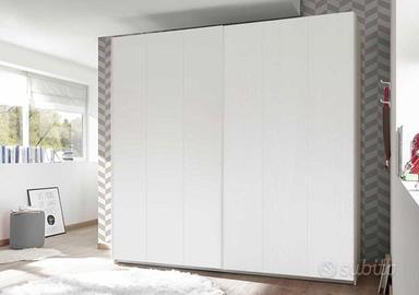 Armadio Vertigo 2 ante scorrevoli bianco opaco