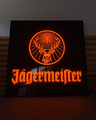 Insegna luminosa Jagermeister originale