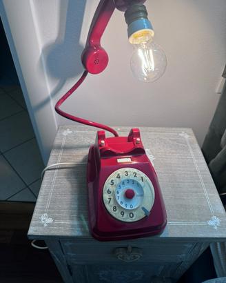 Lampada vintage Rosso Ferrari