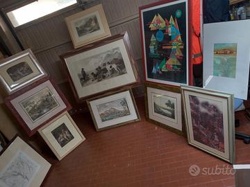 stock quadri stampe e alcuni dipinti 